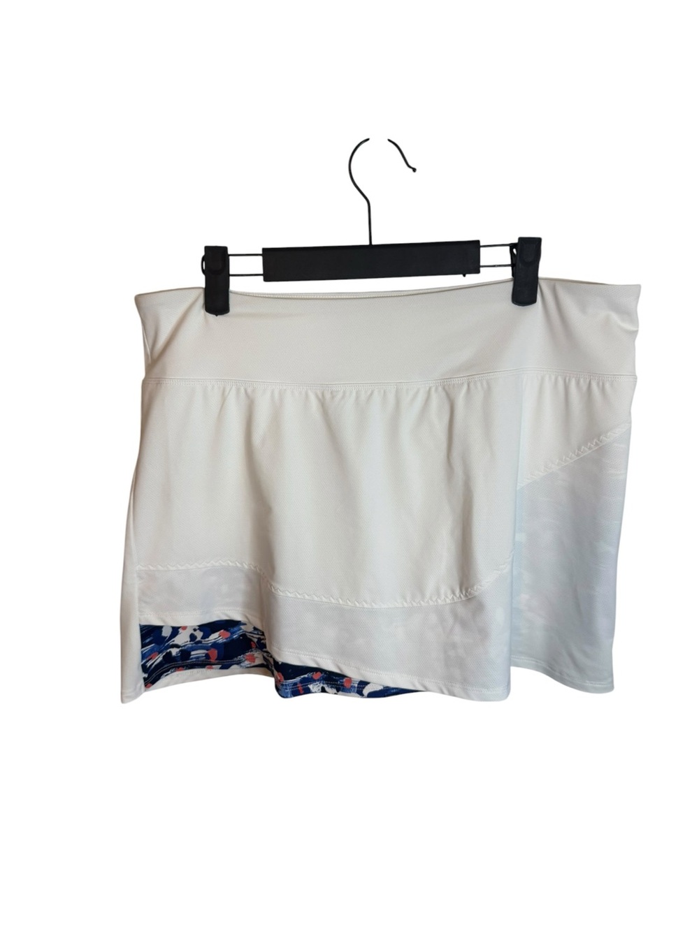Lija White Floral Layered Tennis Skort